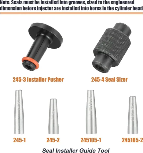 Miniatura 4 de X AUTOHAUX 6 unids inyector de combustible Sellos Herramientas para GM245 con para Hitachi Inyectores de combustible 2010-2017 para Subaru Turbo