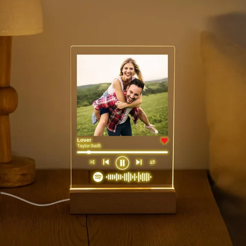 Miniatura 4 de Placa de Música Personalizada - Placa de Canción Acrílica Personalizada Letrero de Música Personalizado Regalo de Foto Regalo de Celebración