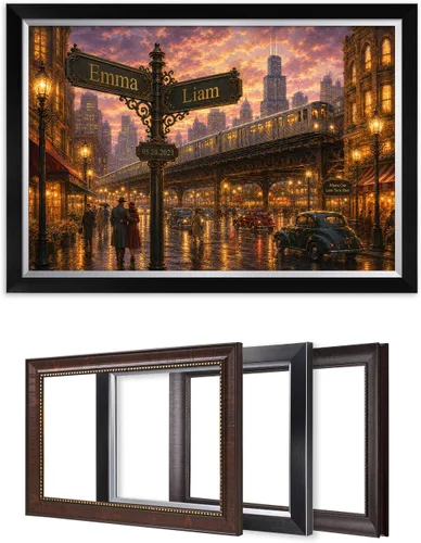 Miniatura 52 de IPIC - Personalized Framed Canvas with Custom Street Sign in Boston Personalized Street Signs with Names, Custom Canvas Print, Boston Sunset