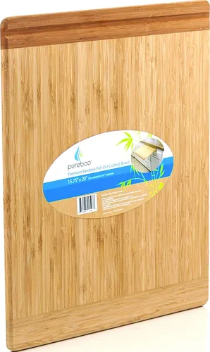 Pureboo Tabla de cortar extraíble de bambú de alta calidad, 8 tamaños diferentes para adaptarse a la mayoría de ranuras estándar de 15.75 pulgadas