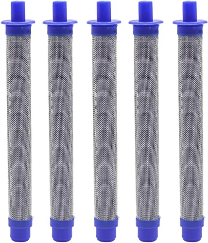 288749 Filtro de pistola pulverizadora sin aire 60 malla compatible con modelos de pistola pulverizadora SG10, SG20, SG Pro, SG2 y SG3 (paquete de 5)