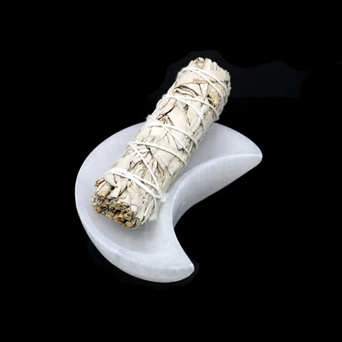 Miniatura 7 de SOUL STICKS Cuencos de cristal de selenita para manchas, curación y recarga de cristales, cuenco de selenita pura y estación de carga de cristal