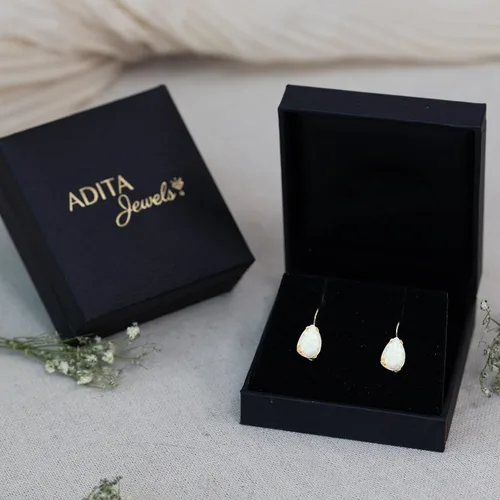 Miniatura 8 de 14K Solid Gold Earrings - Gemstone Earrings for Women - 14K Gold Earrings for Women - Birthstone Earrings - Teardrop Earrings for Women - Gold