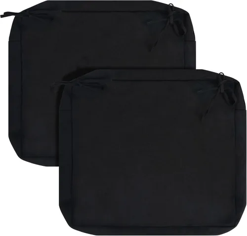 Miniatura 8 de FUNHOME Fundas de Cojín para Sillas de Exterior, Paquete de 2, ¡Sin Relleno! Fundas de Cojín de Repuesto para Patio 20" x 18" x 4", Resistentes al