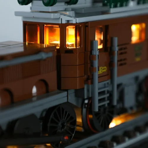 Miniatura 6 de GEAMENT Kit de luz LED compatible con locomotora de cocodrilo LEGO - Juego de iluminación para modelo de construcción Creator 10277