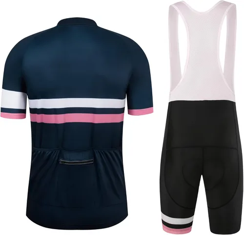Miniatura 2 de Coconut Ropamo CR - Conjunto de camiseta de ciclismo para hombre, con cremallera, bolsillo con cremallera, manga corta, kits de ciclismo, pantalones