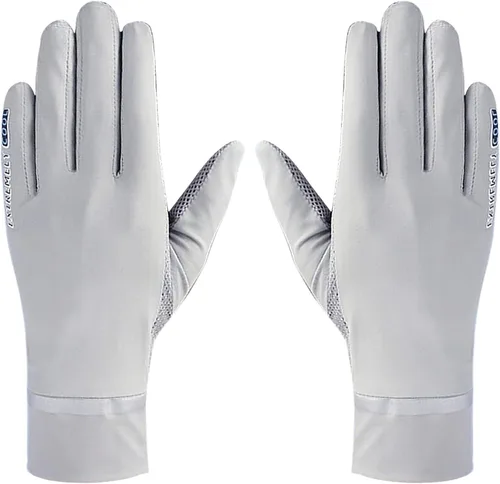 Miniatura 3 de IPENNY Guantes de verano para mujer, protección solar UPF 50+, 2 dedos, malla abatible, transpirable, para pantalla táctil, antideslizantes