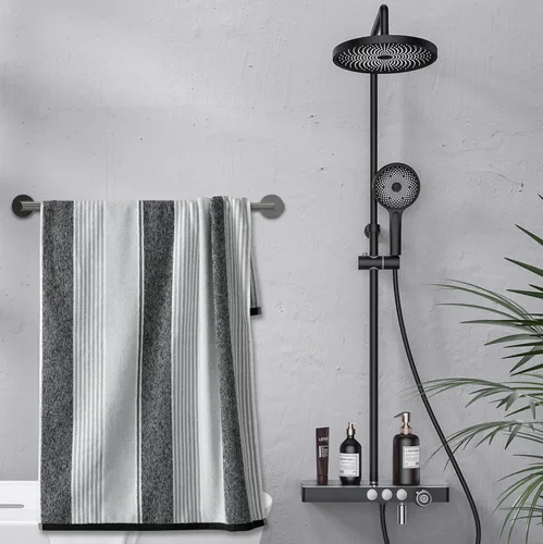Miniatura 7 de Honmein Toallero – Toallero ajustable de acero inoxidable 304 para baño (11.8 a 22.6 pulgadas), resistente y resistente al óxido, para accesorios