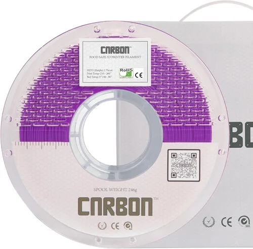 Miniatura 22 de Filamento para impresora 3D PETG de grado alimenticio certificado ECO - CARBON by Comfy Materials - Probado en laboratorio, compatible con la FDA