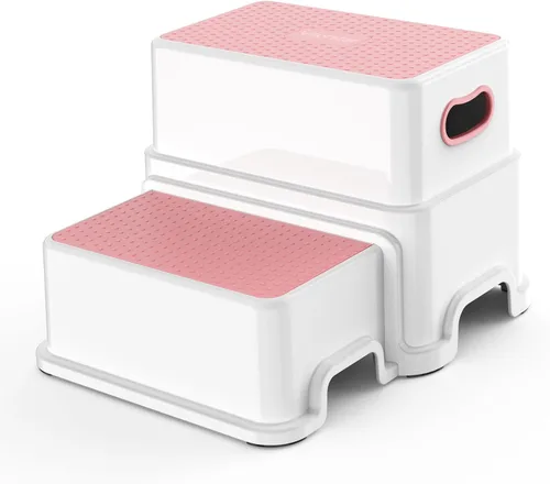 Miniatura 12 de Victostar Taburete para Niños Pequeños, Taburete de 2 Niveles para Niños para Lavabo de Baño, Taburete para Orinal con Superficie Antideslizante