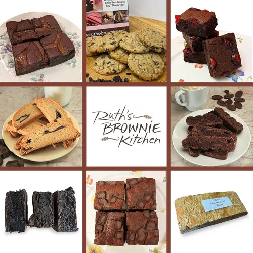 Miniatura 6 de Ruth's Caramel Swirl Brownies extra fudgy Brownies 1 docena - Golosinas horneadas gourmet Delicioso regalo con los mejores ingredientes
