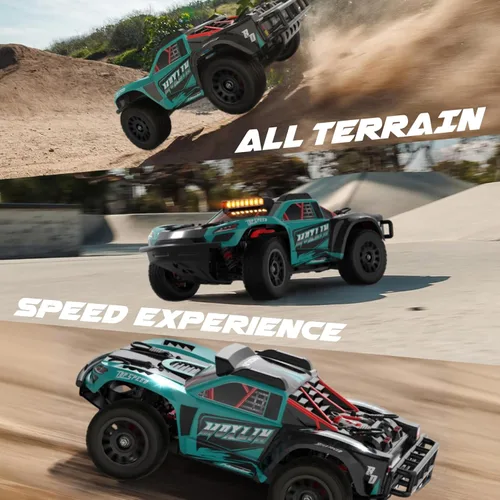 Miniatura 11 de Hosim Coches RC sin escobillas para adultos y niños rápidos 50 mph, camiones RC 4x4 todo terreno todoterreno impermeable de alta velocidad 1/14 RTR