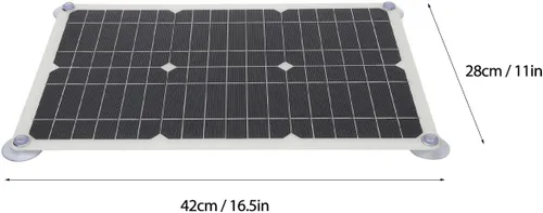 Miniatura 8 de Cargador de batería solar de 100 W y 18 V, controlador USB portátil, kit de carga de panel monocristalino, kit de panel solar para barco, coche, RV