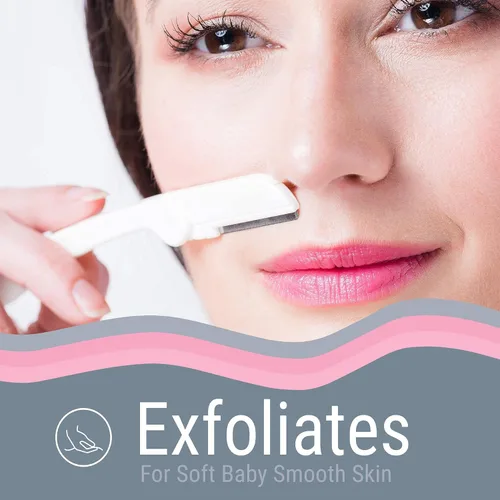 Miniatura 4 de Herramienta de dermaplaning (6 unidades) y paquete de aceite Dermaplane: afeitadora facial fácil de usar con aceite de afeitado suave para una