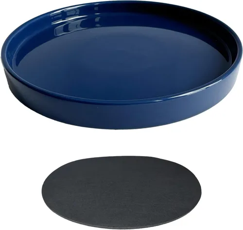 Miniatura 21 de Yukfona - 2 bandejas de cerámica para macetas, bandejas de 4 5 6 7 8 9 10 11 12 13 pulgadas para interior y exterior, resistente, duradera, base