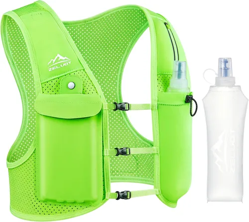 Miniatura 10 de Zelvot Chaleco para Correr para Mujeres y Hombres, Patente Original de EE. UU., Chaleco de Hidratación para Correr con Correas de Pecho Ajustables