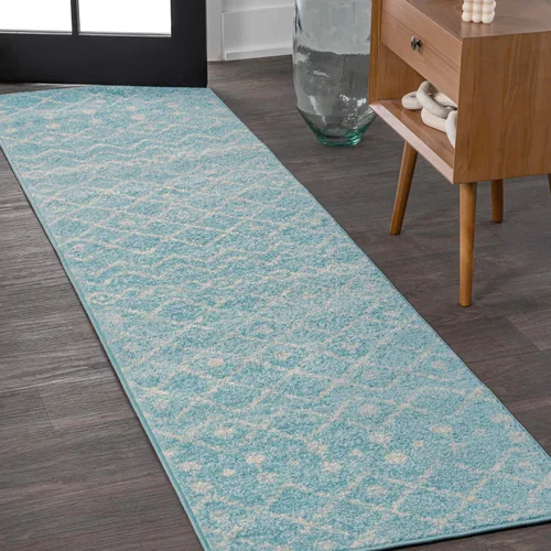 Miniatura 17 de JONATHAN Y Aksil - Alfombra marroquí Beni Souk negro/crema, 2 x 8 pies, bohemio, escandinavo, fácil limpieza para sala de estar, dormitorio, cocina