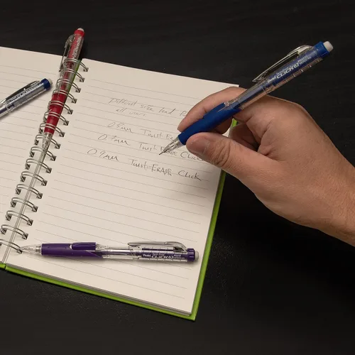 Miniatura 5 de Pentel Lápiz Mecánico Twist-Erase Click (0.5mm), Paquete de 6 Lápices con 2 Paquetes de Repuestos de Mina (PD275TLBPS6M)