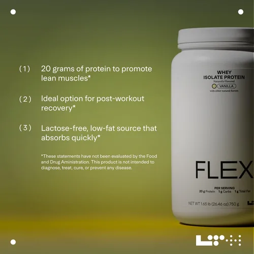 Miniatura 5 de LTH Aislamiento de proteína de suero Flex – Con la confianza de los miembros de Life Time – para la recuperación después del entrenamiento – Bajo