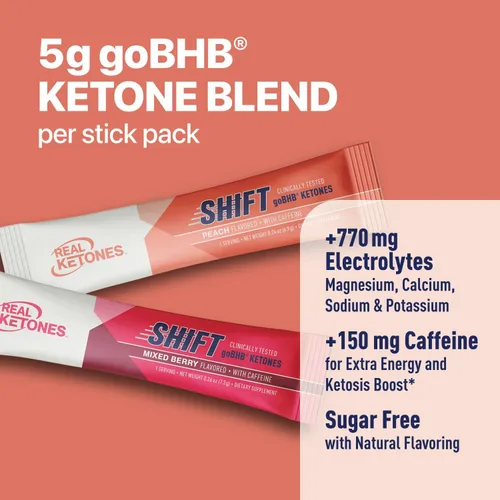 Miniatura 4 de Real Ketones BHB - Paquetes de mezcla de bebida de cetonas exógenas, paquetes de electrolitos cetogénicos en polvo, sin azúcar, con 4 electrolitos