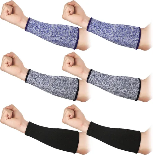 Miniatura 16 de 3 pares de protectores de brazo para piel delgada y moretones, mangas de antebrazo resistentes a cortes, manga de protección contra quemaduras
