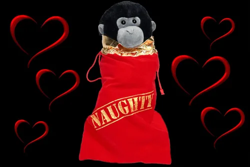 Miniatura 5 de Christmas You've Been Naughty - Bolsas de regalo de terciopelo (paquete de 12 / 9 x 14 pulgadas)