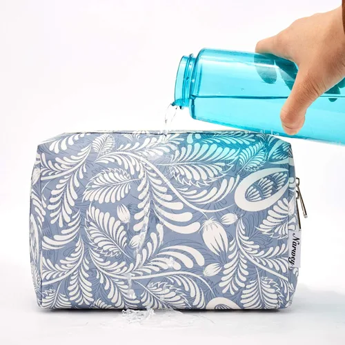 Miniatura 4 de Narwey Bonita bolsa de maquillaje de viaje, bolsa organizadora de cosméticos, bolsa de aseo con compartimentos para mujeres y niñas
