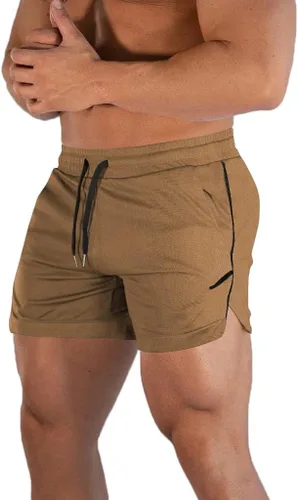 Miniatura 22 de FLYFIREFLY Pantalones cortos de entrenamiento de gimnasio para hombre, ligeros, atléticos, pantalones cortos para entrenamiento de culturismo
