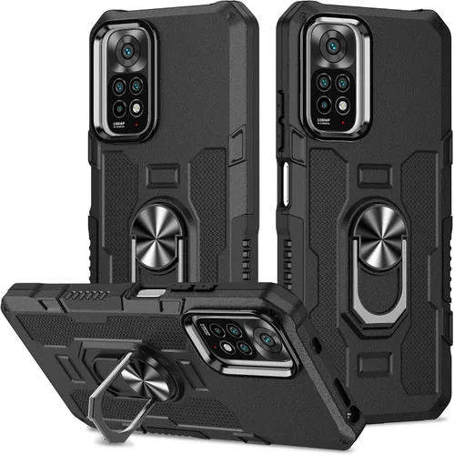 Miniatura 58 de Funda para Xiaomi Redmi Note 12 Pro 5G/Xiaomi Poco X5 Pro 5G Metal CD Patrón Anillo Titular Funda Teléfono Móvil Funda Protectora Anti-Caída Negro
