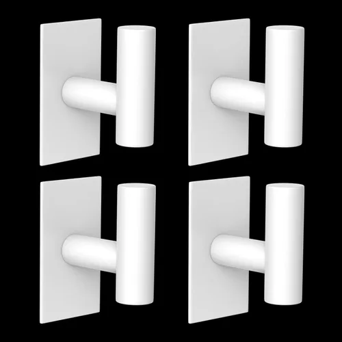 Miniatura 15 de VAEHOLD - Ganchos adhesivos de pared para toallas, resistentes, impermeables, de plata, para colgar abrigos, ropa, gancho de pared para armario
