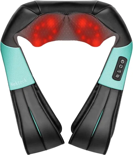 Miniatura 12 de Nekteck - Masajeador Shiatsu para el Cuello con Alivio del Dolor, Tejido Profundo con Calor, Almohada de Masaje de Amasamiento 3D, Masajeador