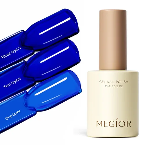 Miniatura 64 de MEGIOR Esmalte de uñas de gel blanco de 0.5 fl oz, color blanco antiguo, secado con luz UV, esmalte de gel francés, arte de uñas, salón de manicura