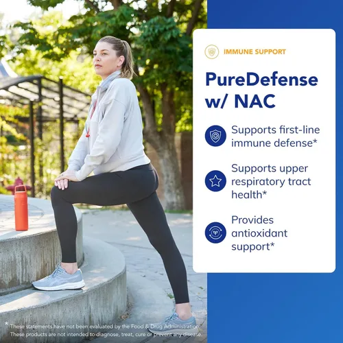 Miniatura 3 de Pure Encapsulations PureDefense con NAC Mejora la defensa inmunológica de primera línea y la salud respiratoria superior 20 cápsulas