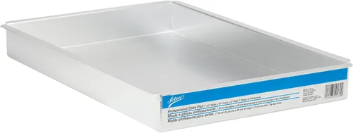 Miniatura 3 de Ateco Molde para pasteles de aluminio, rectángulo, 8 por 12 por 3 pulgadas, plata