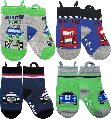 Ez Sox Calcetines antideslizantes para niños y niñas, sin costuras, con agarre antideslizante