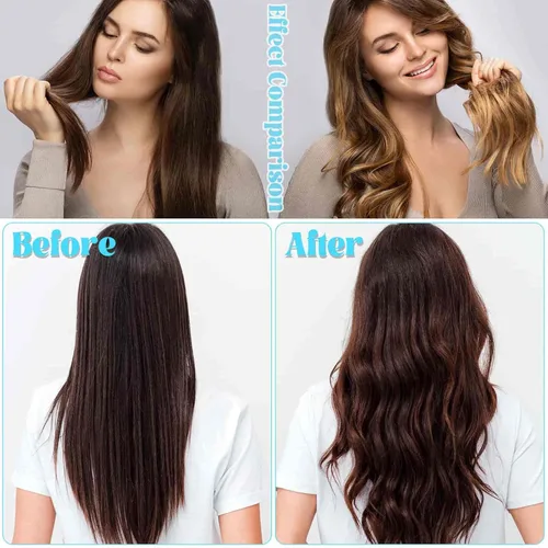 Miniatura 5 de Rulos para el cabello Jumbo, 12 piezas de rulos para el cabello con autoagarre y 12 clips de pico de pato de acero inoxidable para volumen de Negro