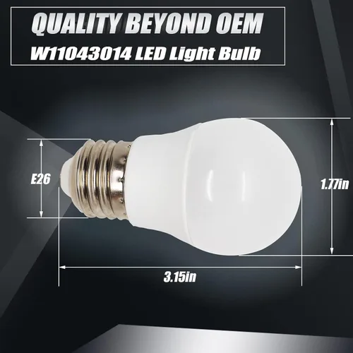 Miniatura 3 de Bombilla LED para refrigerador W11043014 W10805744 Compatible con Whirlpool W10745744 W10565137 W10837631 W10865849 - Bombilla LED