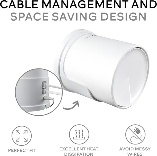 Miniatura 3 de Organizador de cables para amplificador WiFi completo, sistema de malla WiFi para el hogar para Tp Link Deco x20 y x60, soporte montado en la pared