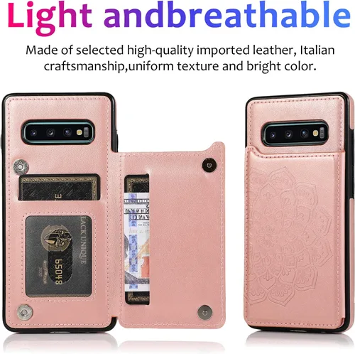 Miniatura 3 de Asuwish Funda compatible con Samsung Galaxy Note 8 y protector de pantalla de vidrio templado, con ranura para tarjetero, función atril, cartera