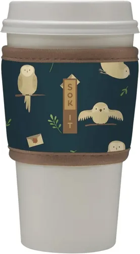 Miniatura 96 de Sok It HotSok Coffee & Tea - Funda de neopreno con aislamiento reutilizable (floral abstracto)