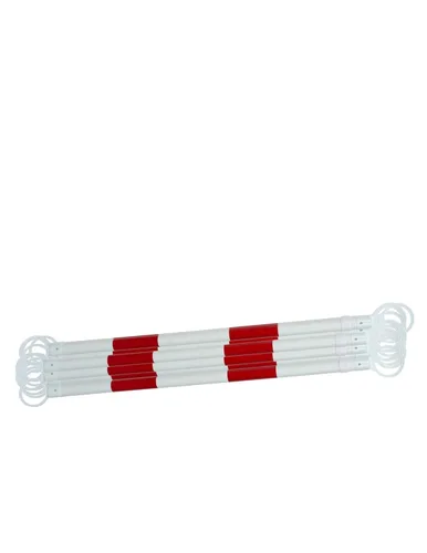 Miniatura 2 de Barra de cono retráctil Safetu para tráfico con bandas reflectantes naranjas y blancas, de 72 a 120 pulgadas (paquete de 20 barras)