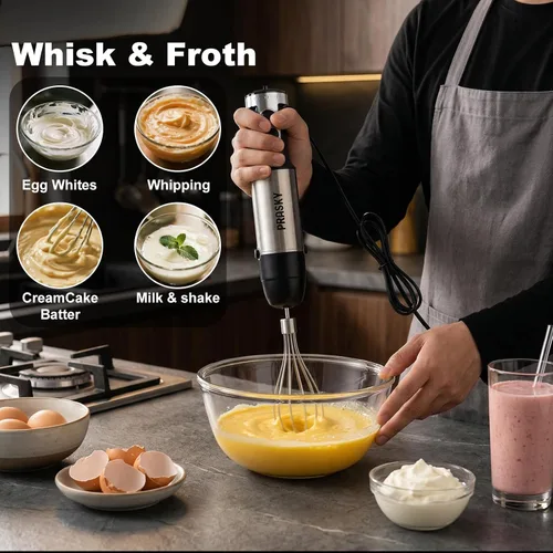 Miniatura 4 de Immersion Blender Handheld 1200W, 20-speeds Immersion Hand Blenders, Hand Mixer with Mining Beaker,Chopper,Whisk, Frother and Stick Blender Suitable