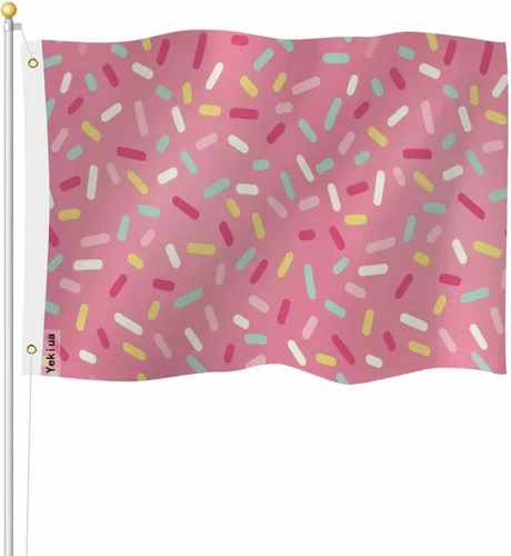Miniatura 12 de Yekiua Bandera de conejo de Pascua, huevos de 3 x 5 en hierba verde con margaritas, flores resistentes a la decoloración UV, color vivo, cabecera