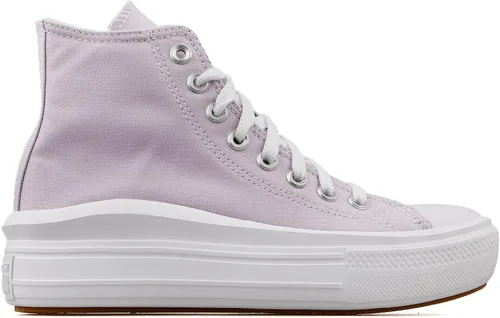 Miniatura 2 de Converse Chuck Taylor All Star Move - Tenis unisex con plataforma alta, color amatista pálidoblanco