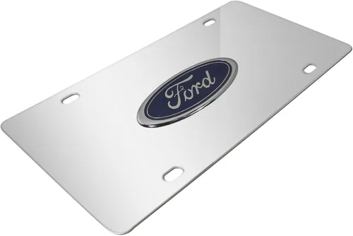Miniatura 2 de Logotipo azul de Ford en placa de acero cromado