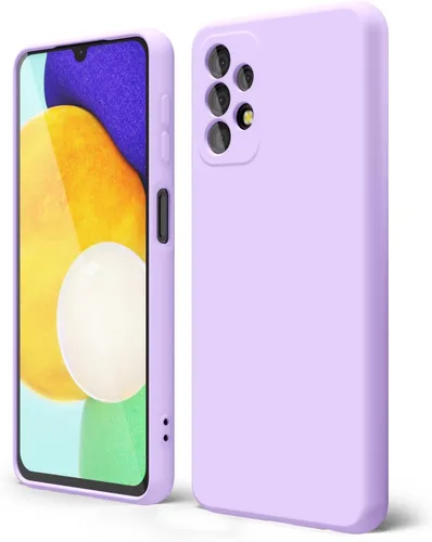 Miniatura 287 de oakxco Funda para teléfono Samsung Galaxy A12 con agarre de silicona líquida, linda delgada fina suave cubierta de gel de goma TPU lisa para mujeres