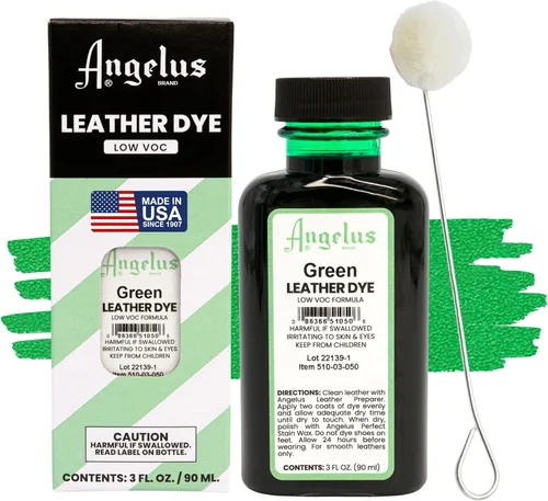 Miniatura 15 de Tinte de cuero Angelus - Tinte de cuero flexible para zapatos, botas, bolsos, manualidades, muebles y más 3oz, aplicador incluido (Azul)