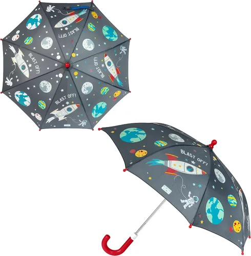 Miniatura 11 de Stephen Joseph Kids' Color Changing Wet Dry Umbrella, Water reacting, Pinch Free Umbrellas for Rain Children's Umbrella, BUTTERFLY, 23"X29