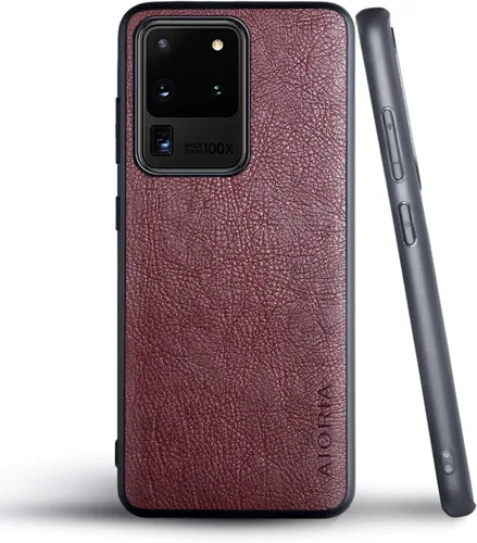 Miniatura 38 de AIORIA Funda protectora completa para Samsung Galaxy S20 FE 5G, 6.5 pulgadas Premium PU cuero cubierta retro negocio diseño completo funda Marrón