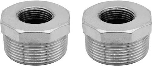 Miniatura 4 de Buje Reductor Hexagonal de Acero Inoxidable de 2" NPT Macho a 3/4" NPT Hembra Adaptador de Conexión de Tubería (paquete de 1)